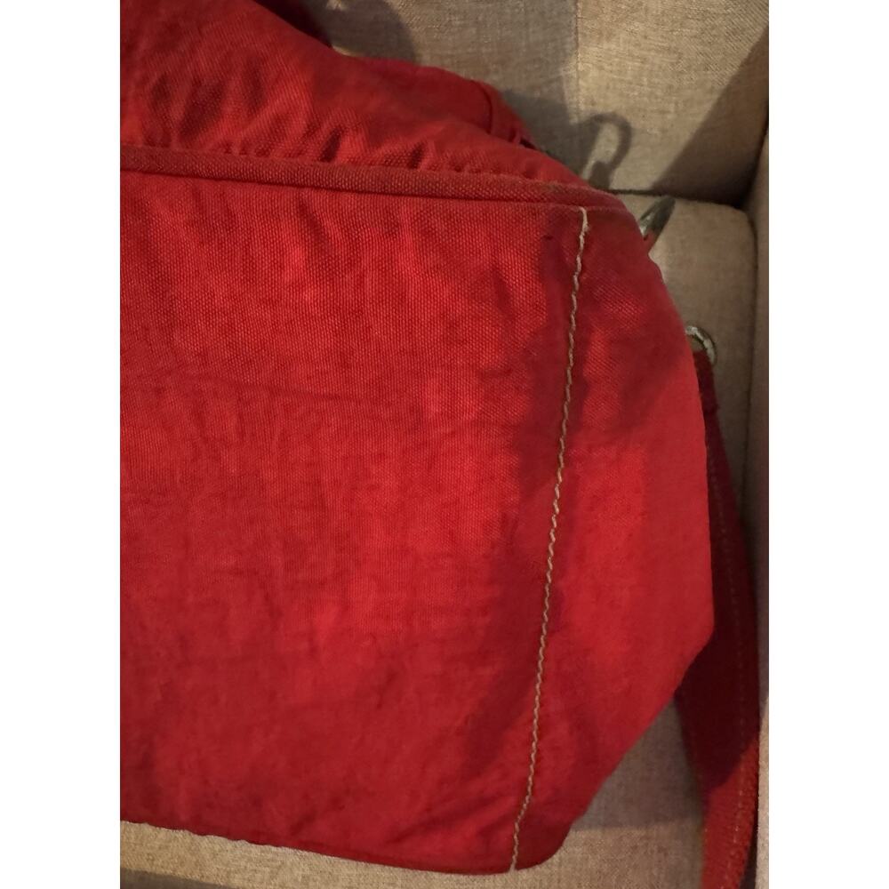 Kipling Large Duffle Red Luggage Travel Gym School 90's Vintage Y2K - Picture 10 of 14